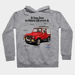 SUZUKI SAMURAI SJ 410 - advert Hoodie